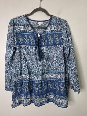 Little Miss Gypsy Long Sleeve Double Tie Blouse